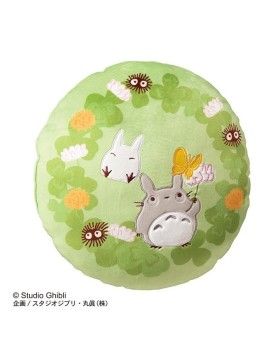 MON VOISIN TOTORO - Totoro Trèfle - Coussin 35x35cm Benelic / Studio Ghibli 1 - Culture-Pop-France