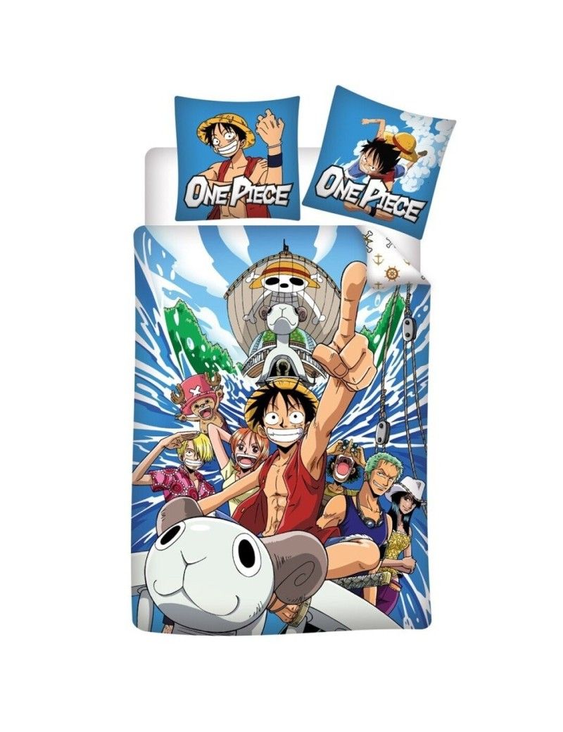 ONE PIECE - Parure de lit 140x200cm 65x65cm - Equipage de Luffy AyMax 1 - Culture-Pop-France ONE PIECE - Parure de lit 140x200cm 65x65cm - Equipage de Luffy AyMax 1 - Culture-Pop-France