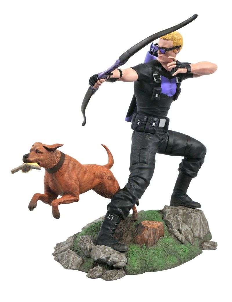 MARVEL - Hawkeye avec Pizza Dog - Statuette Gallery Diorama 23cm Diamond Select 1 - Culture-Pop-France MARVEL - Hawkeye avec Pizza Dog - Statuette Gallery Diorama 23cm Diamond Select 1 - Culture-Pop-France
