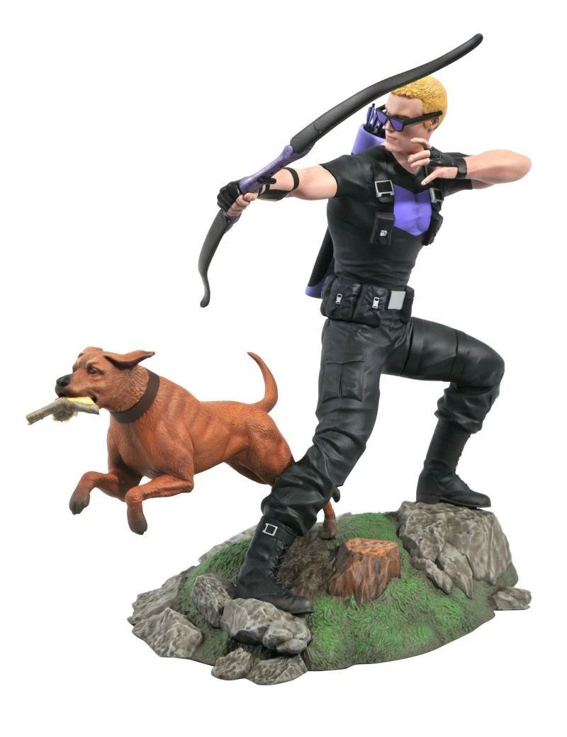 MARVEL - Hawkeye avec Pizza Dog - Statuette Gallery Diorama 23cm Diamond Select 1 - Culture-Pop-France MARVEL - Hawkeye avec Pizza Dog - Statuette Gallery Diorama 23cm Diamond Select 1 - Culture-Pop-France