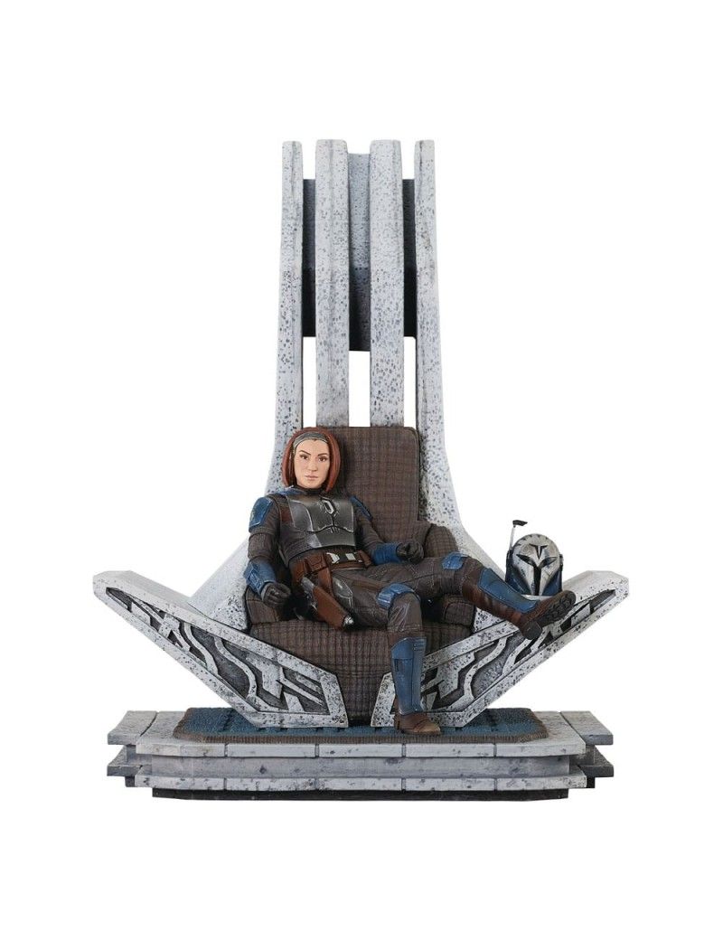 THE MANDALORIAN - Bo-Katan sur Throne - Statue Premier Collection 35cm Diamond Select 1 - Culture-Pop-France THE MANDALORIAN - Bo-Katan sur Throne - Statue Premier Collection 35cm Diamond Select 1 - Culture-Pop-France