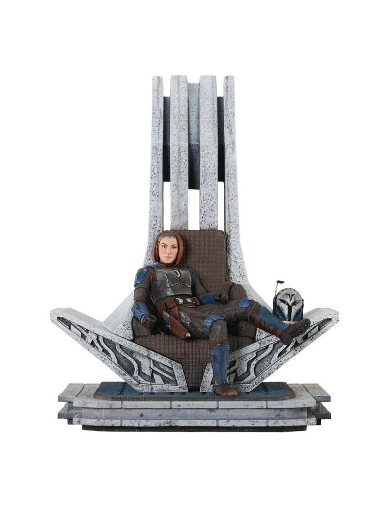 THE MANDALORIAN - Bo-Katan sur Throne - Statue Premier Collection 35cm Diamond Select 1 - Culture-Pop-France THE MANDALORIAN - Bo-Katan sur Throne - Statue Premier Collection 35cm Diamond Select 1 - Culture-Pop-France