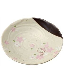 HELLO KITTY - Fleur de Cerisier - Assiette Creuse Mino 21.3x3.7cm Benelic / Studio Ghibli 1 - Culture-Pop-France