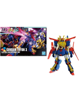 GUNDAM - HG 1/144 Gundam Tryon 3 - Model Kit Bandai Model Kit 1 - Culture-Pop-France
