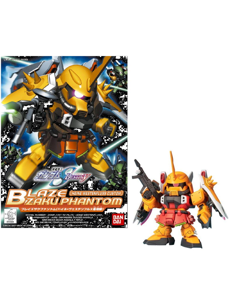 GUNDAM - BB298 Blaze Zaku Phantom Heine - Model Kit Bandai Model Kit 1 - Culture-Pop-France GUNDAM - BB298 Blaze Zaku Phantom Heine - Model Kit Bandai Model Kit 1 - Culture-Pop-France