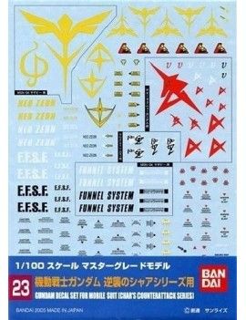 GUNDAM - GUNDAM DECAL 023 - MG Multiuse Char's Counterattack Bandai Model Kit 1 - Culture-Pop-France