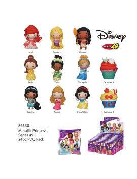 DISNEY - Princesse - 3D Foam Bag Clip (Display 24 Pcs) Monogram 1 - Culture-Pop-France