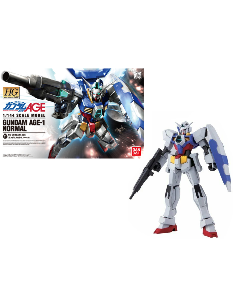 GUNDAM - HG Gundam Age-1 Normal 1/144 - Model Kit Bandai Model Kit 1 - Culture-Pop-France GUNDAM - HG Gundam Age-1 Normal 1/144 - Model Kit Bandai Model Kit 1 - Culture-Pop-France
