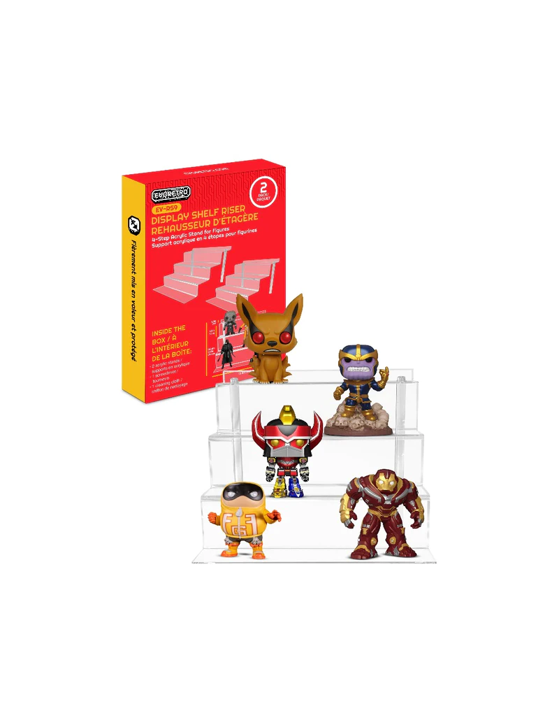 EVORETRO - Présentoirs en acrylique pour Funko Pops et figurines 1 - Culture-Pop-France EVORETRO - Présentoirs en acrylique pour Funko Pops et figurines 1 - Culture-Pop-France