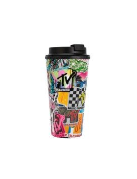 MTV - Mug Isotherme de Voyage - 450 ml Blue Sky 1 - Culture-Pop-France