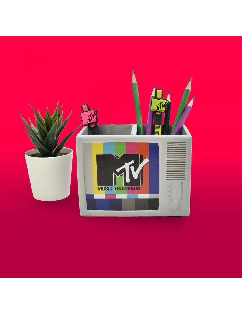 MTV - Retro - Pot à Crayon 3D Blue Sky 1 - Culture-Pop-France MTV - Retro - Pot à Crayon 3D Blue Sky 1 - Culture-Pop-France