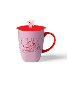 HARRY POTTER - Dobby - Mug 350ml   Couvercle Silicone avec Figurine 3D Grupo Erik 1 - Culture-Pop-France