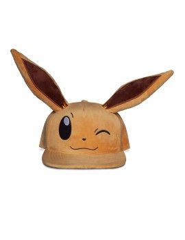 POKEMON - Evoli Clin d'Oeil - Casquette Snapback Premium Plush Difuzed 1 - Culture-Pop-France