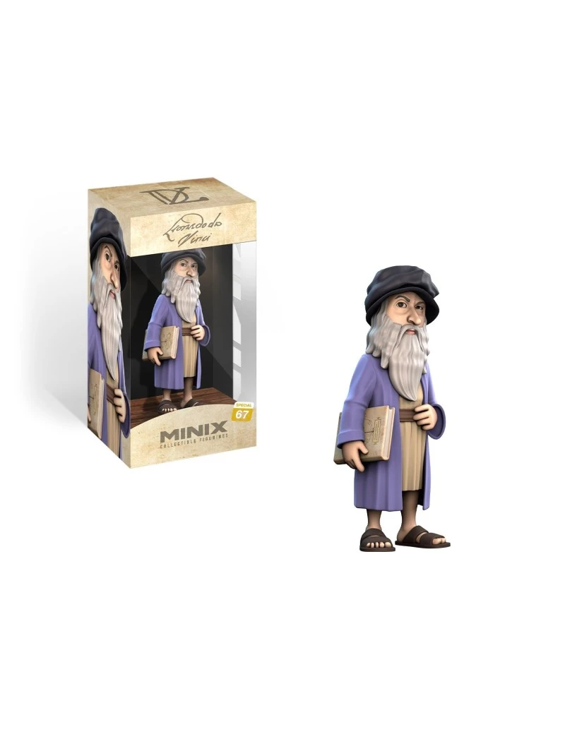 SPECIAL CATEGORY - Leonard De Vinci - Figurine Minix # 12cm Minix 1 - Culture-Pop-France SPECIAL CATEGORY - Leonard De Vinci - Figurine Minix # 12cm Minix 1 - Culture-Pop-France
