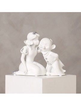 DISNEY - 'White&Silver' - Blanche-Neige & Simplet - Tirelire - 17cm 1 - Culture-Pop-France