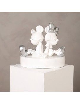 DISNEY - 'White&Silver' - Mickey & Minnie - Tirelire - 19cm 1 - Culture-Pop-France
