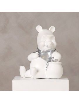 DISNEY - 'White&Silver' - Winnie L'Ourson - Tirelire - 20cm 1 - Culture-Pop-France