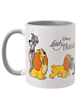 DISNEY - La Belle & Le Clochard - Mug Interieur Coloré - 325ml 1 - Culture-Pop-France