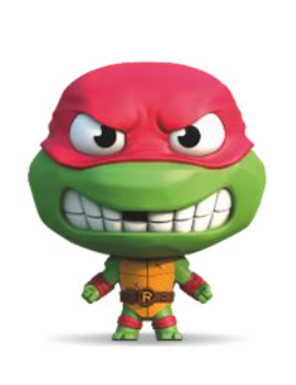 LES TORTUES NINJAS - Raffaello - Figurine Elastikorps 16cm Together Plus 1 - Culture-Pop-France