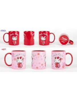 HELLO KITTY - Rouge Kimono - Mug Thermoréactif KONIX 1 - Culture-Pop-France