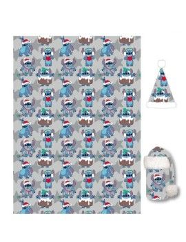 LILO & STITCH - Couverture Flanelle 110x140cm   Chapeau - Stitch Noel AyMax 1 - Culture-Pop-France