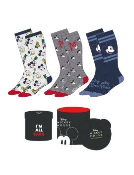 MICKEY - Pack de 3 Paires de Chaussettes (Taille 36-43) Cerda 1 - Culture-Pop-France