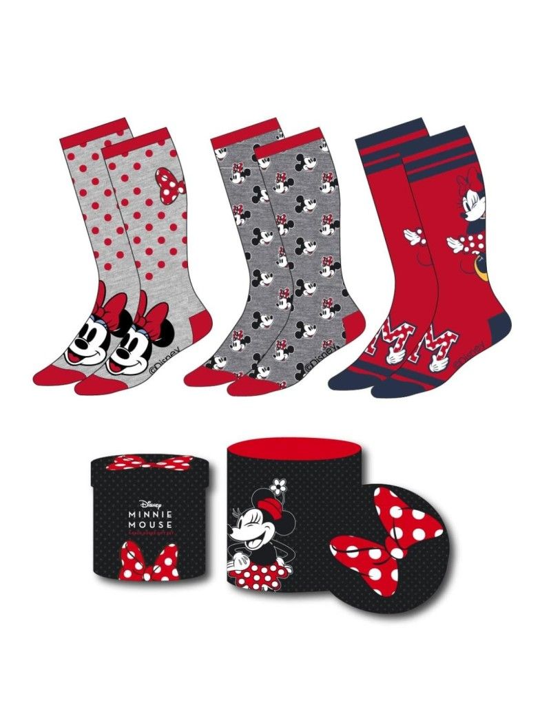 MINNIE - Pack de 3 Paires de Chaussettes (Taille 36-43) Cerda 1 - Culture-Pop-France MINNIE - Pack de 3 Paires de Chaussettes (Taille 36-43) Cerda 1 - Culture-Pop-France
