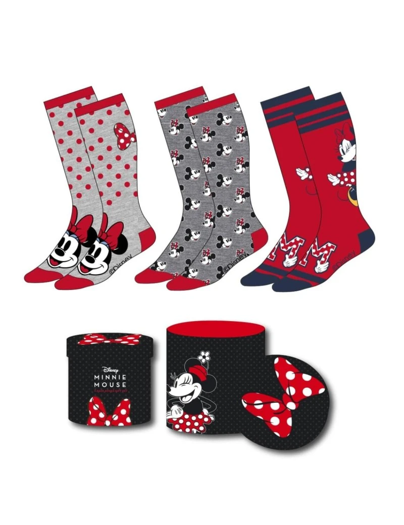 MINNIE - Pack de 3 Paires de Chaussettes (Taille 36-43) Cerda 1 - Culture-Pop-France MINNIE - Pack de 3 Paires de Chaussettes (Taille 36-43) Cerda 1 - Culture-Pop-France