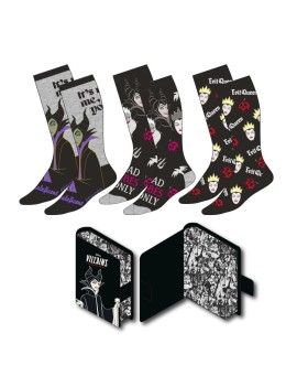 DISNEY VILLAINS - Pack de 3 Paires de Chaussettes (Taille 36-43) Cerda 1 - Culture-Pop-France