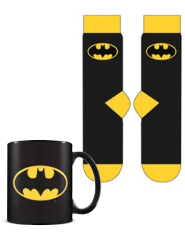 BATMAN - Logo - Mug 315ml et Chaussettes 41-45 Pyramid 1 - Culture-Pop-France