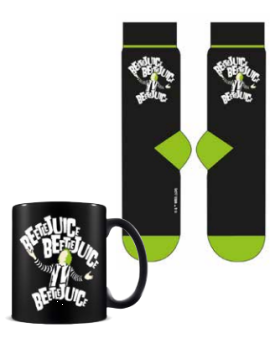 BEETLEJUICE - Beetlejuice Beetlejuice - Mug 315ml et Chaussettes 41-45 Pyramid 1 - Culture-Pop-France