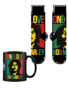 BOB MARLEY - One Love - Mug 315ml et Chaussettes 41-45 Pyramid 1 - Culture-Pop-France