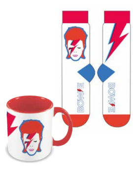 DAVID BOWIE - Aladdin Sane - Mug 315ml et Chaussettes 41-45 Pyramid 1 - Culture-Pop-France