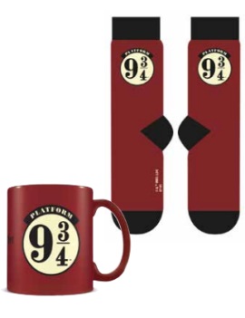 HARRY POTTER - Plateforme 9 3/4 - Mug 315ml et Chaussettes 41-45 Pyramid 1 - Culture-Pop-France