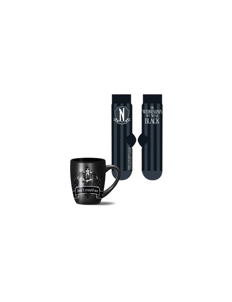 MERCREDI - Wear Balck - Mug 315ml et Chaussettes Femme 36-41 Pyramid 1 - Culture-Pop-France MERCREDI - Wear Balck - Mug 315ml et Chaussettes Femme 36-41 Pyramid 1 - Culture-Pop-France