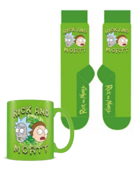 RICK & MORTY - Rick et Morty - Mug 315ml et Chaussettes 41-45 Pyramid 1 - Culture-Pop-France