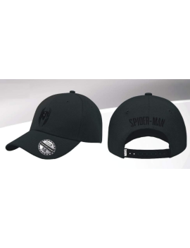 SPIDER-MAN - Logo Noir - Casquette de Baseball Cotton Division 1 - Culture-Pop-France