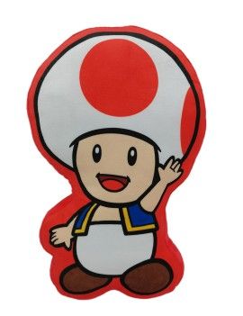 SUPER MARIO - Toad - Coussin 3D Character World 1 - Culture-Pop-France