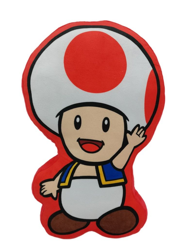 SUPER MARIO - Toad - Coussin 3D Character World 1 - Culture-Pop-France SUPER MARIO - Toad - Coussin 3D Character World 1 - Culture-Pop-France
