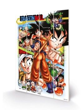 DRAGON BALL Z - Comic Strip Panels - Impression sur bois 40x59cm Pyramid 1 - Culture-Pop-France