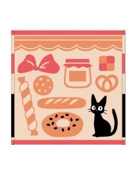 KIKI LA PETITE SORCIERE - Boulangerie de Jiji - Mini Serviette 25x25cm Benelic / Studio Ghibli 1 - Culture-Pop-France