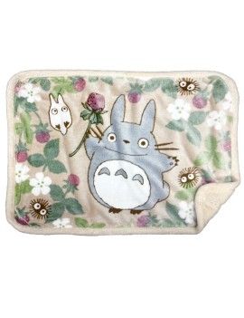 MON VOISIN TOTORO - Totoro Framboise - Plaid Fluffy 70x100cm Benelic / Studio Ghibli 1 - Culture-Pop-France
