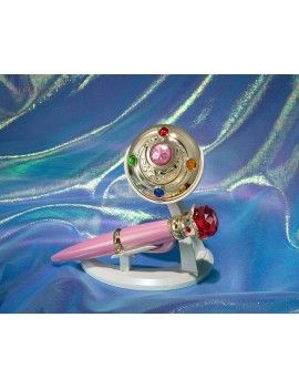 SAILOR MOON - Transformation Brooch & Disguise Pen Set - Replica Bandai Tamashii Nations 1 - Culture-Pop-France