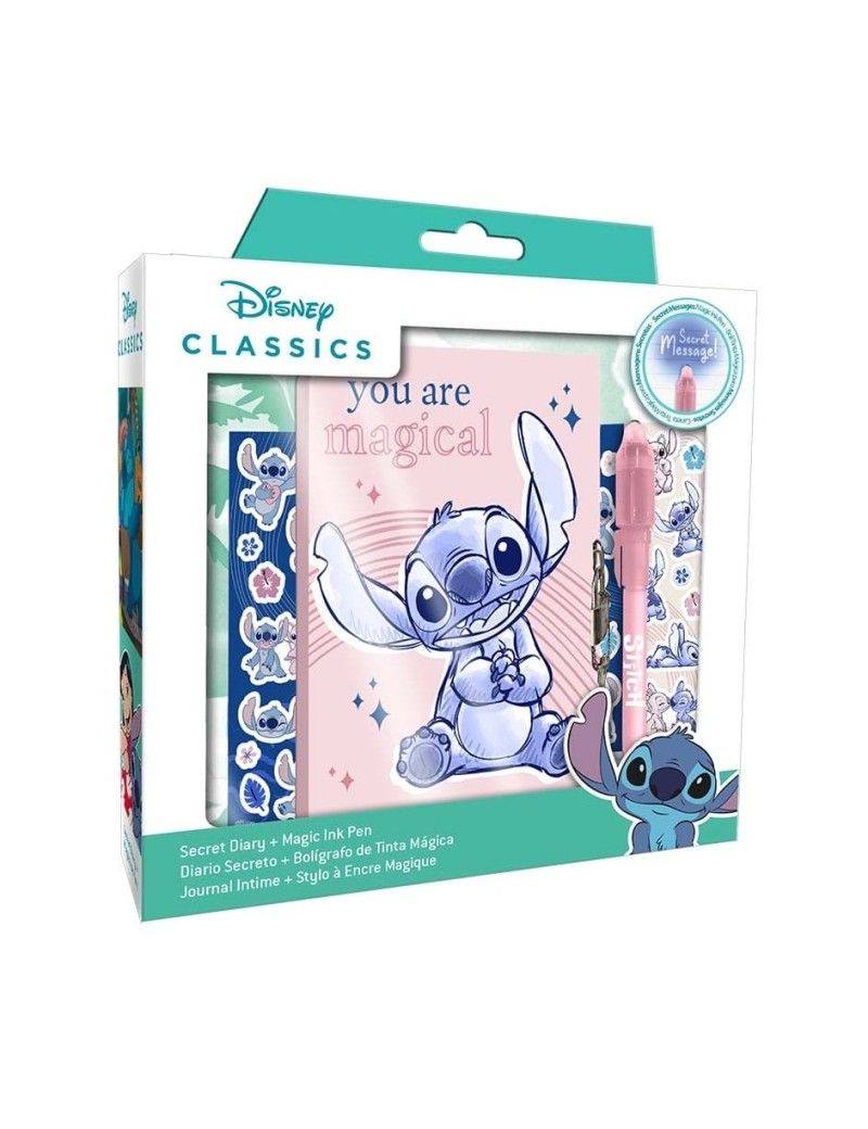 STITCH - Pack Journal Intime Stylo-Bille Magique Stickers 1 - Culture-Pop-France STITCH - Pack Journal Intime Stylo-Bille Magique Stickers 1 - Culture-Pop-France