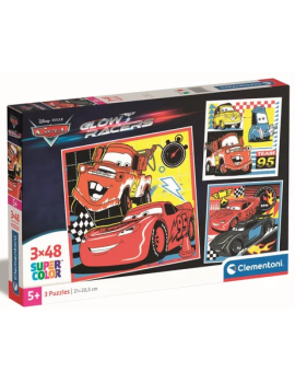 DISNEY - Cars - Set 3 Puzzle 48P Clementoni 1 - Culture-Pop-France
