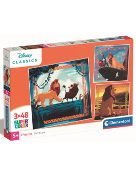 DISNEY - Le Roi Lion - Set 3 Puzzle 48P Clementoni 1 - Culture-Pop-France
