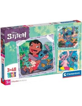 DISNEY - Lilo & Stitch - Set 3 Puzzle 48P Clementoni 1 - Culture-Pop-France