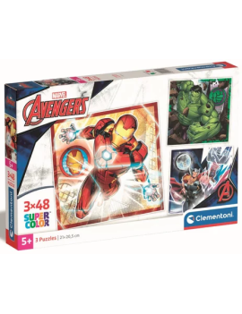 MARVEL - Avengers - Set 3 Puzzle 48P Clementoni 1 - Culture-Pop-France