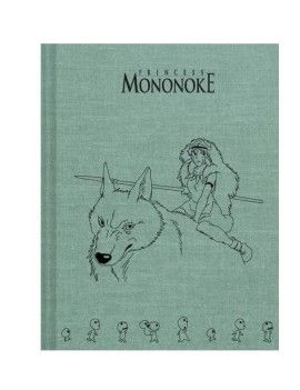 PRINCESSE MONONOKE - San - Carnet de Croquis Toilé Benelic / Studio Ghibli 1 - Culture-Pop-France