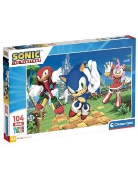 SONIC - Puzzle Maxi Super Color 104P Clementoni 1 - Culture-Pop-France